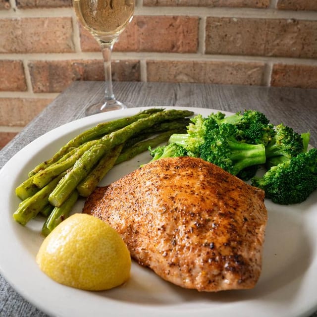 Salmon dinner.