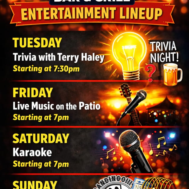 Entertainment Line Up 